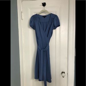 Blue Banana Republic silk wrap dress - size 6